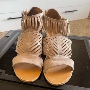 small heeled sandals